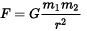 Newton's gravitational equation f = g